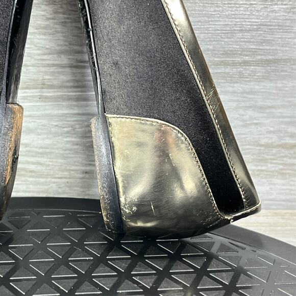 Burberry Women's Silver Black Slip On Embellished Ballet Flats Size EU 36 US 5 - Picture 11 of 13